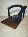 Vintage C.e. Potter Cast Iron Sapulpa, Oklahoma Blue Vguc. Fixed Price $123.45.