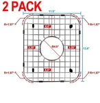 2 Pack Sink Protector 304 Stainless Steel Grid Protection With Center Drain. Fixed Price $18.59.