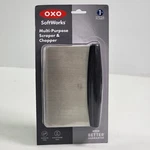 Oxo Softworks Multi-purpose Scraper & Chopper W/stainless Steel Blade, Non-slip. Fixed Price $27.03.