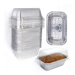 Lewarm 30-PACK Disposable Mini Loaf Pans W/lids, 1LB, 6X3.7" Aluminum Bakeware. Fixed Price $30.91.