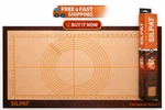 Silpat Perfect Pastry Mat Non-stick Silicone Countertop Workstation W/ Measureme. Fixed Price $26.00.
