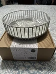 Libken Large Round Metal Fruit Basket Light Green 15.7IN Open Wire Freestanding. Fixed Price $20.00.