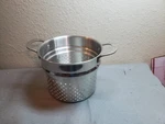 Lagostina Polished Stainless Steel Strainer Or Steamer Basket Replacement. Fixed Price $35.00.