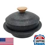 Bobikuke 7.9" Cast Aluminum Non-stick Casserole Pot W/ Lid Korean Gamasot. Fixed Price $48.72.
