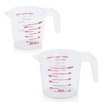 Pack Measuring Set, Includes 250ML (1-CUP), And 500ML (2-CUP) Plastic L.... Fixed Price $14.44.