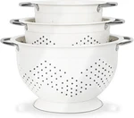 Colander Set For Kitchen, 1.5, 3, Qt Stainless Steel Handle Food Strainers .... Fixed Price $54.11.