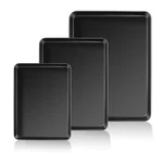 E-far Cookie Baking Set Of 3, Nonstick Metal Pans Jellyroll Trays. Fixed Price $48.83.