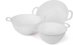 Mintra Home Colanders 3PK, (assorted White), (3PK Includes Sizes. Fixed Price $40.99.