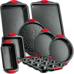 Nutrichef Kitchen Oven Baking Pans Nonstick Gray Coating Carbon Steel Bakeware. Fixed Price $58.99.