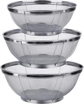 3 Pa Strainers For Kitchen, 18/8 Stainl Steel Colander, Fine Mesh. Fixed Price $26.99.