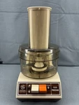 Vintage Food Processor D1-4200 Brown Woodgrain Tested Working. Fixed Price $32.99.
