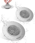 2 Pcs Kitchen Sink Drain Strainer, Flippable Mesh 304 Stainles.... Fixed Price $34.43.