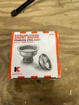 Keeney 1435SS Kitchen Sink Strainer Short Shank Stainless Steel 3.5". Fixed Price $17.00.